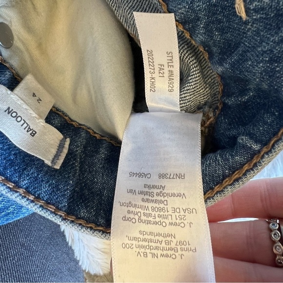 Madewell Balloons High Rise Jeans size 24 - Picture 7 of 7